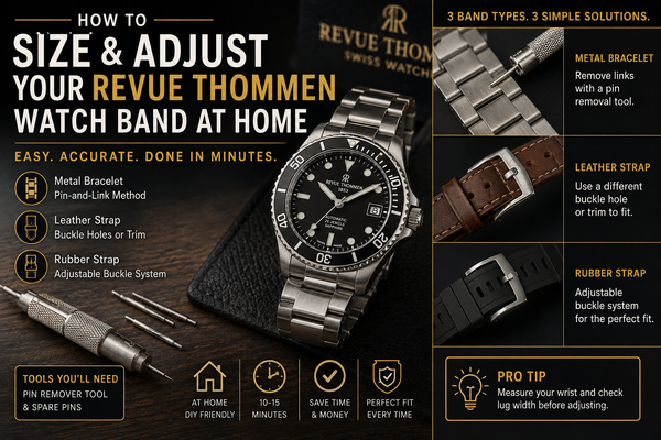 How to Size a Revue Thommen Watch Band at Home (No Jeweler Needed)
