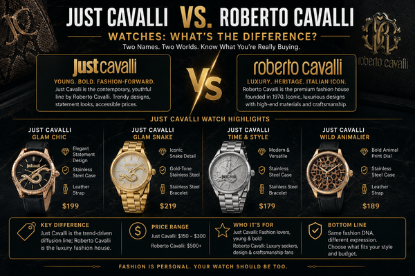 Just Cavalli vs. Roberto Cavalli Watches: What's the Difference?