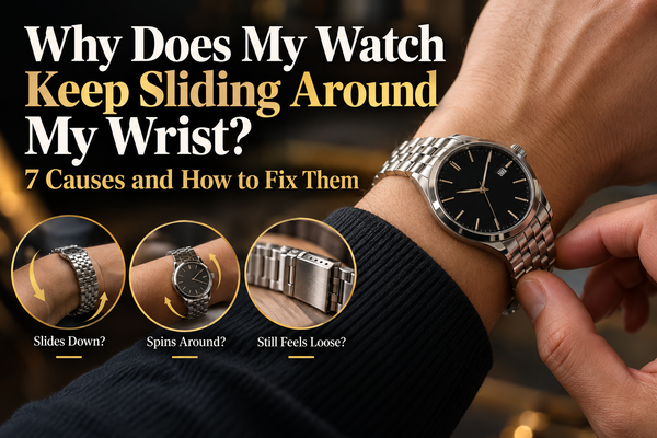 Watch sliding around the wrist: seven causes and how to fix them