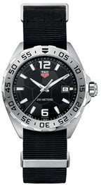 Tag Heuer Formula 1 Quartz Black Dial Black Nato Strap Watch For Men Waz1015 Fc8198