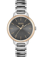 Hugo Boss Womens 1502569 Signature Two Tone Stainless Steel Watch