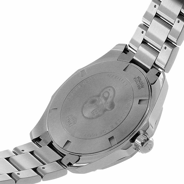 Tag Heuer Aquaracer Quartz Black Dial Stainless Steel Mens Watch WAY101A BA0746