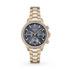 Hugo Boss Womens 1502566 Pandora Gold Tone Stainless Steel Watch With Blue Dial