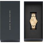 Daniel Wellington Ladies Gold Iconic Link Unitone Watch Dw00100403