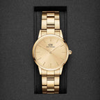 Daniel Wellington Ladies Gold Iconic Link Unitone Watch Dw00100403