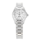 Tag Heuer Aquaracer Quartz Mother Of Pearl White Dial Silver Steel Strap Watch For Women WBD1411 BA0741