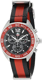 Tag Heuer Formula 1 Mclaren Limited Edition Quartz Chronograph Black Dial Two Tone Nato Strap Watch For Men Caz1112 Fc8188