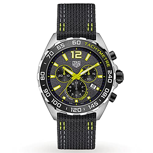 Tag Heuer Formula 1 Quartz Chronograph Grey Dial Black Nylon Strap Watch For Men Caz101ag Fc8304