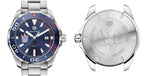 Tag Heuer Aquaracer Henrik Lundqvist Special Edition Blue Dial Silver Steel Strap Watch For Men WAY101J BA0746
