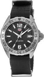 Tag Heuer Formula 1 Quartz Black Dial Black Nato Strap Watch For Men Waz1015 Fc8198