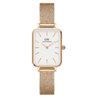 Daniel Wellington Ladies Rose Gold Quadro Watch Dw00100431