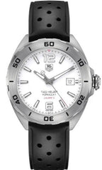 Tag Heuer Formula 1 Quartz White Dial Black Rubber Strap Watch For Men Waz2114 Ft8023