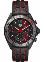 Tag Heuer Formula 1 Ayrton Senna Limited Edition Black Dial Two Tone Rubber Strap Watch For Men Caz1019 Ft8027