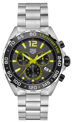 Tag Heuer Formula 1 Chronograph Grey Dial Silver Steel Strap Watch For Men Caz101ag Ba0842