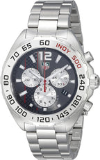 Tag Heuer Formula 1 Quartz Chronograph Grey Dial Silver Steel Strap Watch For Men Caz1114 Ba0877