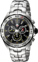 Tag Heuer Formula 1 Senna Limited Edition Chronograph Black Dial Silver Steel Strap Watch For Men Caz1013 Ba0883