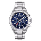 Bulova Marine Star Mens Blue Watch 96b256
