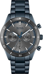 Hugo Boss Mens 1513865 Chronograph Blue Stainless Steel Watch