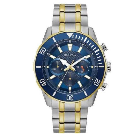 Bulova Exclusive Mens Blue Watch 98A246