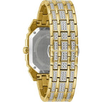 Bulova Crystal Mens White Watch 98A295