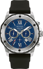 Bulova Marine Star Chronograph Men's Blue Dial Watch 98B258
