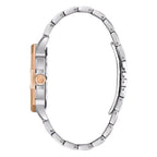 Bulova Crystal Mens Silver Watch 98C133