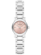 Burberry Ladies Watch The City Check Diamonds Pink Bu9223
