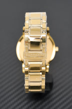 Burberry Mens Watch The City Steel Gold Bu9033