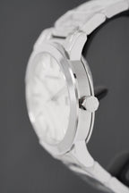 Burberry Mens Watch The City Engraved Checked Steel Bu9037