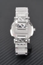 Burberry Mens Watch The City Engraved Checked Steel Bu9037