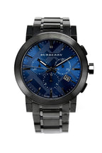 Burberry Mens Watch Chronograph The City Gun Metal Bu9365