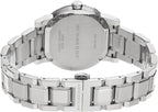 Burberry Ladies Watch Check Stamped Silver Bu9100