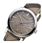 Burberry Ladies Watch Smoke Check Strap Bu9118