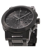 Burberry Mens Watch Chronograph The City Black Pvd Bu9354