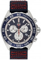 Tag Heuer Formula 1 Redbull Edition Chronograph Blue Dial Blue Nato Strap Watch For Men Caz1018 Fc8213