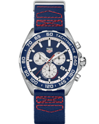Tag Heuer Formula 1 Redbull Edition Chronograph Blue Dial Blue Nato Strap Watch For Men Caz1018 Fc8213