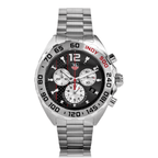 Tag Heuer Formula 1 Quartz Chronograph Grey Dial Silver Steel Strap Watch For Men Caz1114 Ba0877