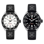 Tag Heuer Formula 1 Quartz White Dial Black Rubber Strap Watch For Men Waz1111 Ft8023