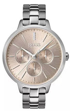 Hugo Boss Womens 1502421 Symphony Rose Gold Tone Stainless Steel Watch