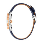 Just Cavalli JC Giro Leather Blue Silver Serpente Zircons