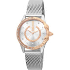 Just Cavalli JC Giro Steel Silver Rose Gold Serpente Zircons