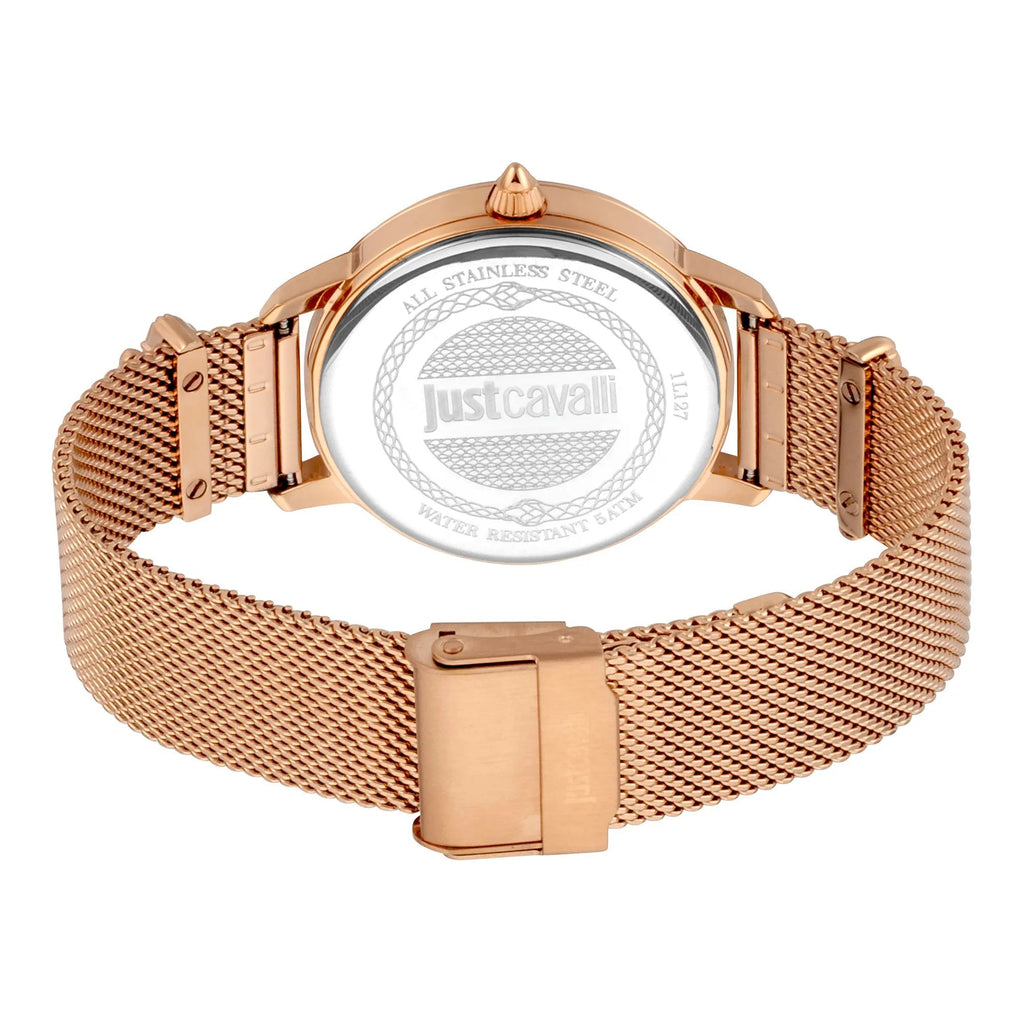 Just Cavalli Just per me Steel Rose Gold Blue Zebra Glitter