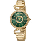 Just Cavalli Snake Inside Gold Green