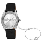 Just Cavalli Brillante Silver Leather