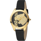 Just Cavalli Pantera Yellow Gold Leather