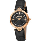 Just Cavalli Luce Leather Black RG