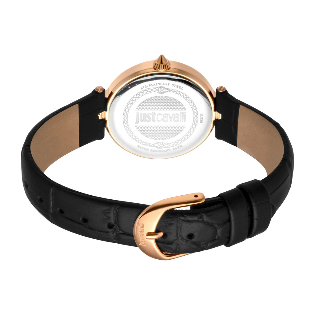Just Cavalli Luce Leather Black RG