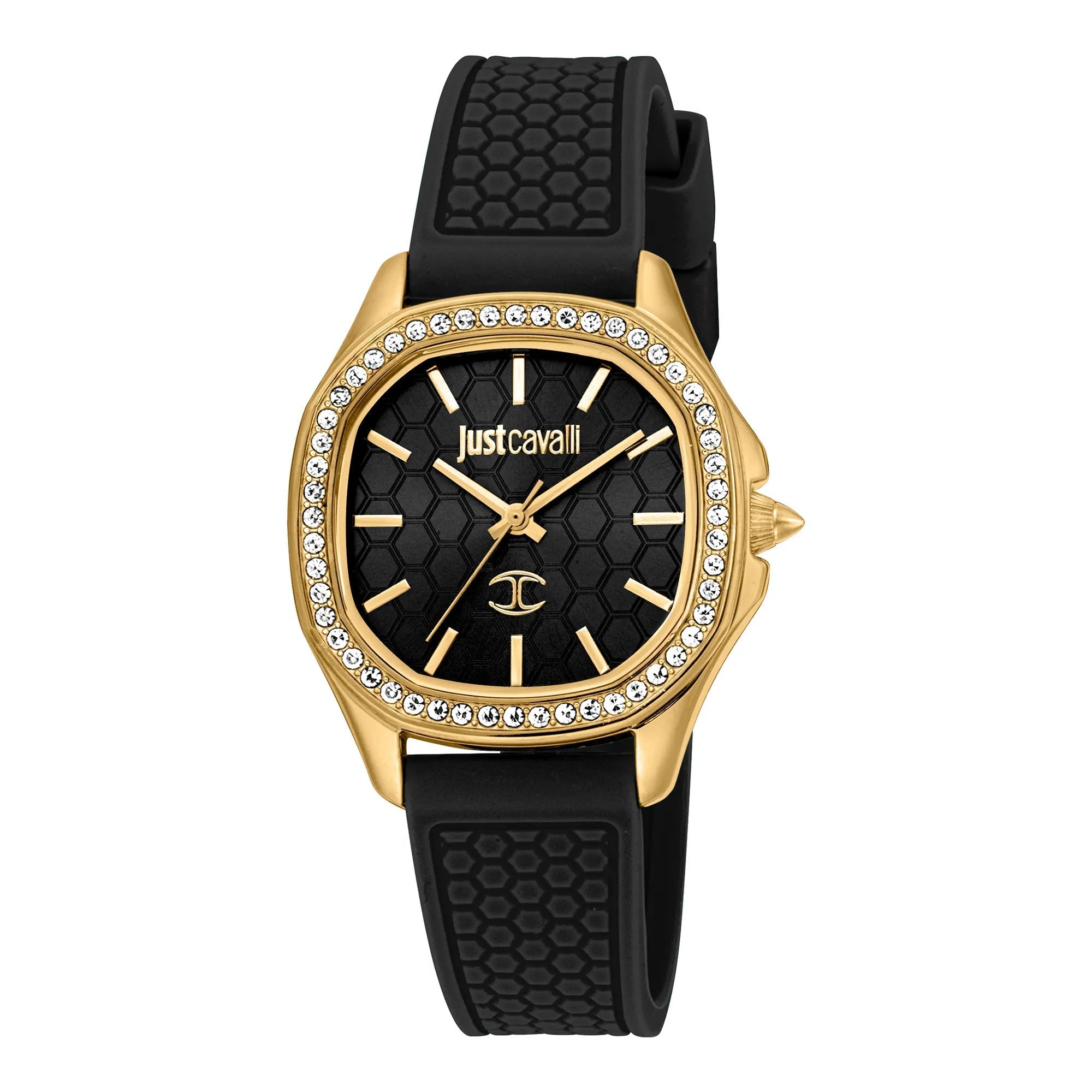 Just Cavalli Quadro Black Silicon