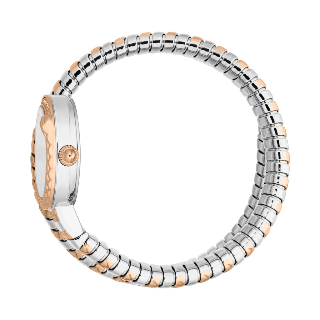 Just Cavalli Cerchio Snake Two Tones RG Silver Grey