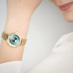 Just Cavalli Ostentatious Yellow Gold Turquoise